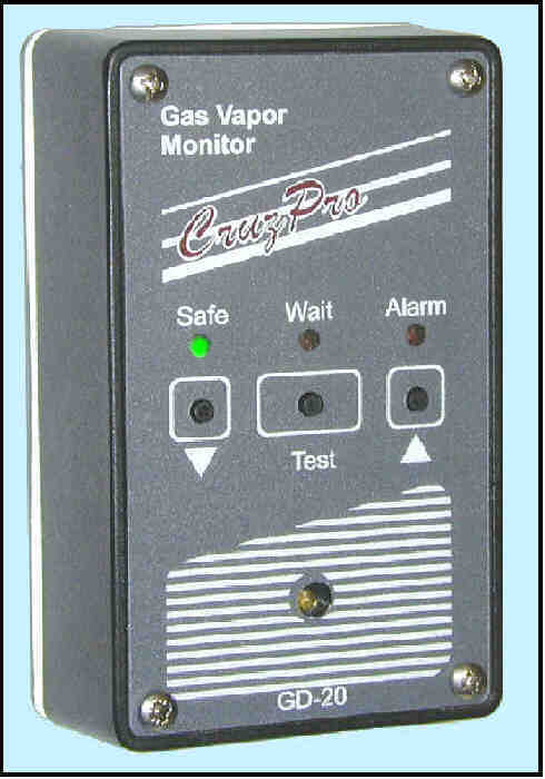 GD20 gas detector for LPG, petrol 			/ gasoline, monitor and alarm